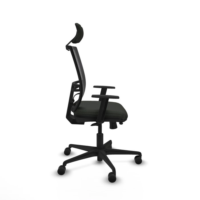PIQUERAS Y CRESPO Silla de oficina Yunquera con mecanismo Sincro/Traslack Negra PIQUERAS Y CRESPO Silla de oficina Yunquera con mecanismo Sincro/Traslack Negra