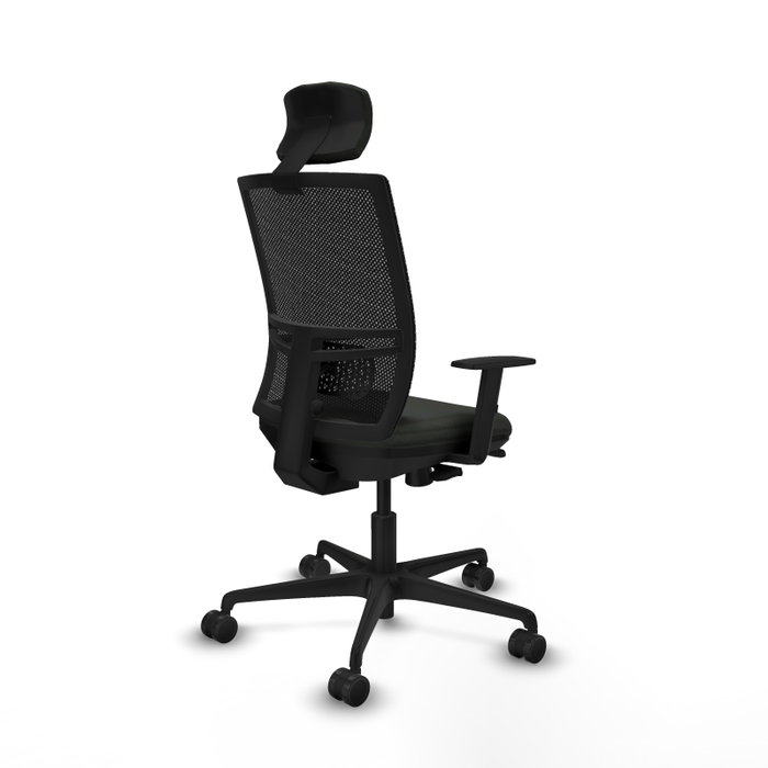 PIQUERAS Y CRESPO Silla de oficina Yunquera con mecanismo Sincro/Traslack Negra PIQUERAS Y CRESPO Silla de oficina Yunquera con mecanismo Sincro/Traslack Negra