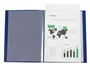 Liderpapel Carpeta con 30 fundas tipo canguro DIN A4 azul translúcido