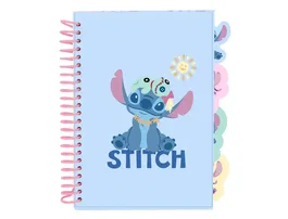 SAFTA Bloc de Notas A5 Stitch Stationery - Cuaderno Colección Stitch, 21x148 mm