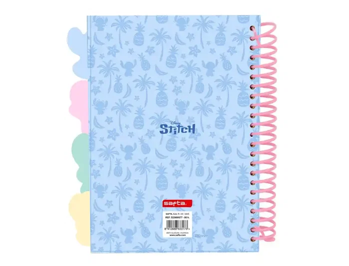 SAFTA Bloc de Notas A5 Stitch Stationery - Cuaderno Colección Stitch, 21x148 mm