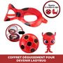 Bandai 3701405824044 Disfraz Ladybug Set Transformación Máscara Yoyo Pendientes Kwami Tikki Miraculous Ladybug