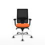 PIQUERAS Y CRESPO Silla de oficina Horna Naranja y Negro