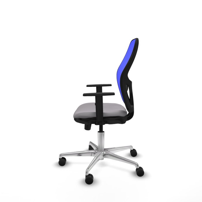 PIQUERAS Y CRESPO Silla de oficina Jorquera con mecanismo Sincro/Traslack Gris y Azul