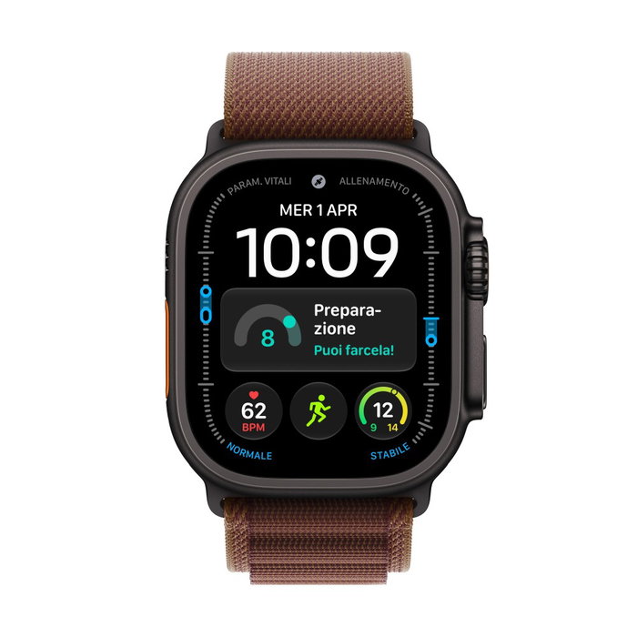 Apple Watch Ultra 4 GPS + Cellular 49mm Titanio Negro con Correa Loop Alpine Burdeos M