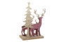 DKD Home Decor Figura Madera RENO Surtido de 2 piezas