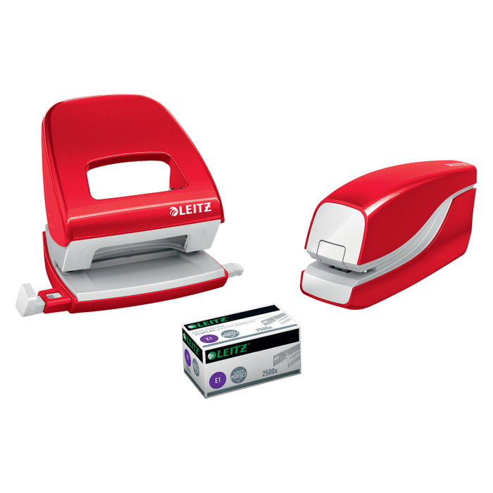 LEITZ Grapadora eléctrica NeXXt Series WOW 5566 rojo metálico LEITZ Grapadora eléctrica NeXXt Series WOW 5566 rojo metálico