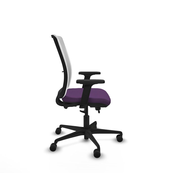 PIQUERAS Y CRESPO Silla de oficina Haches, Mecanismo Sincro/Traslack, Morado/Blanco PIQUERAS Y CRESPO Silla de oficina Haches, Mecanismo Sincro/Traslack, Morado/Blanco