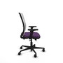 PIQUERAS Y CRESPO Silla de oficina Haches, Mecanismo Sincro/Traslack, Morado/Blanco