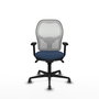 PIQUERAS Y CRESPO Silla de oficina Jorquera azul marino y blanco