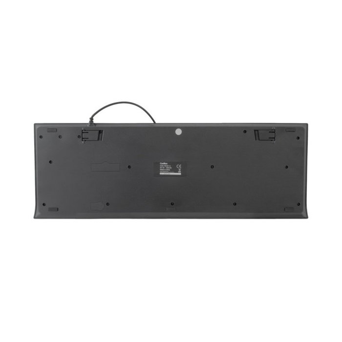 Coolbox Teclado USB FlatPro Negro con Teclas Tipo Chocolate