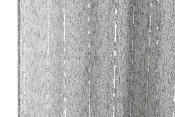 DKD Home Decor Cortina Urban Line dots 23 Gris Poliéster 260 x 260 x 140 cm (2 Unidades)