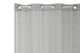 DKD Home Decor Cortina Urban Line dots 23 Gris Poliéster 260 x 260 x 140 cm (2 Unidades)