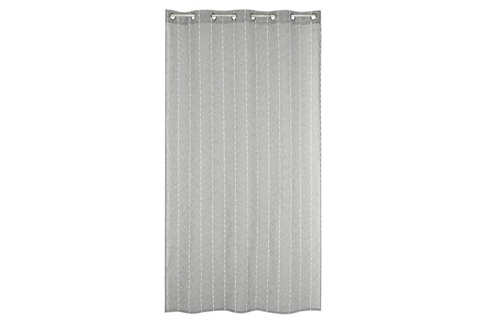 DKD Home Decor Cortina Urban Line dots 23 Gris Poliéster 260 x 260 x 140 cm (2 Unidades)