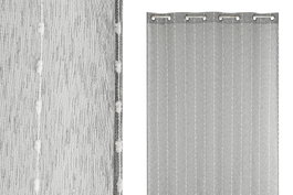 DKD Home Decor Cortina Bordada Gris 140x260 cm