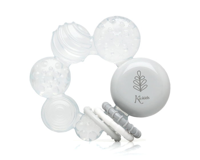 KioKids Mordedor De Frío Gris +3 Meses para Bebé, Alivio Dentición
