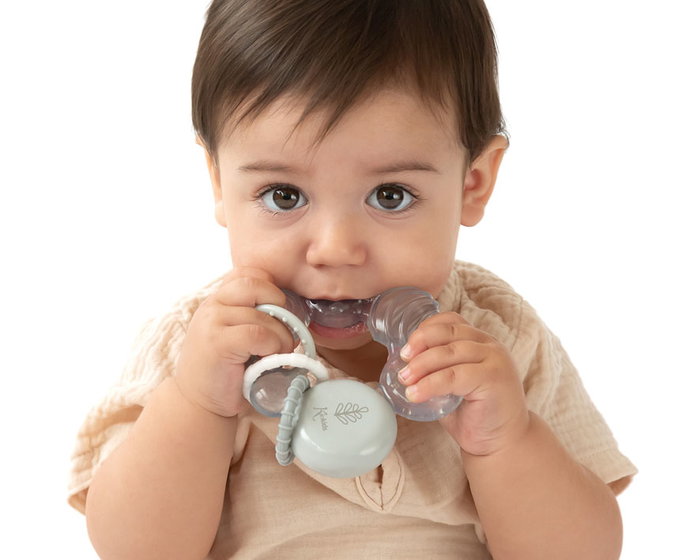 KioKids Mordedor De Frío Gris +3 Meses para Bebé, Alivio Dentición
