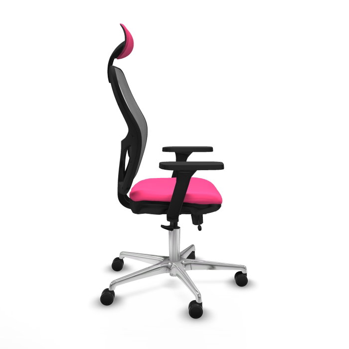 PIQUERAS Y CRESPO Silla de oficina Jorquera Rosa y Gris PIQUERAS Y CRESPO Silla de oficina Jorquera Rosa y Gris