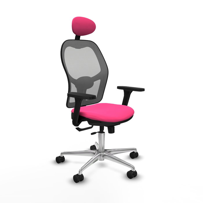 PIQUERAS Y CRESPO Silla de oficina Jorquera Rosa y Gris PIQUERAS Y CRESPO Silla de oficina Jorquera Rosa y Gris