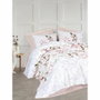Aucune Juego de Cama Beige 100% Algodón con Funda Nórdica y 2 Fundas de Almohada