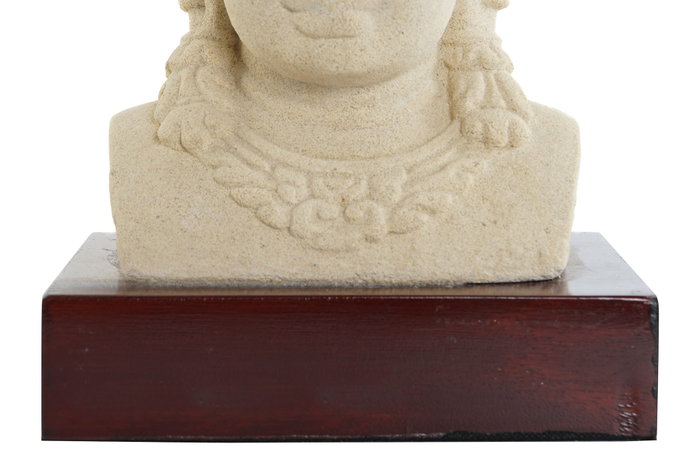 DKD Home Decor Busto de Deidad Javanesa en Cemento DKD Home Decor Busto de Deidad Javanesa en Cemento