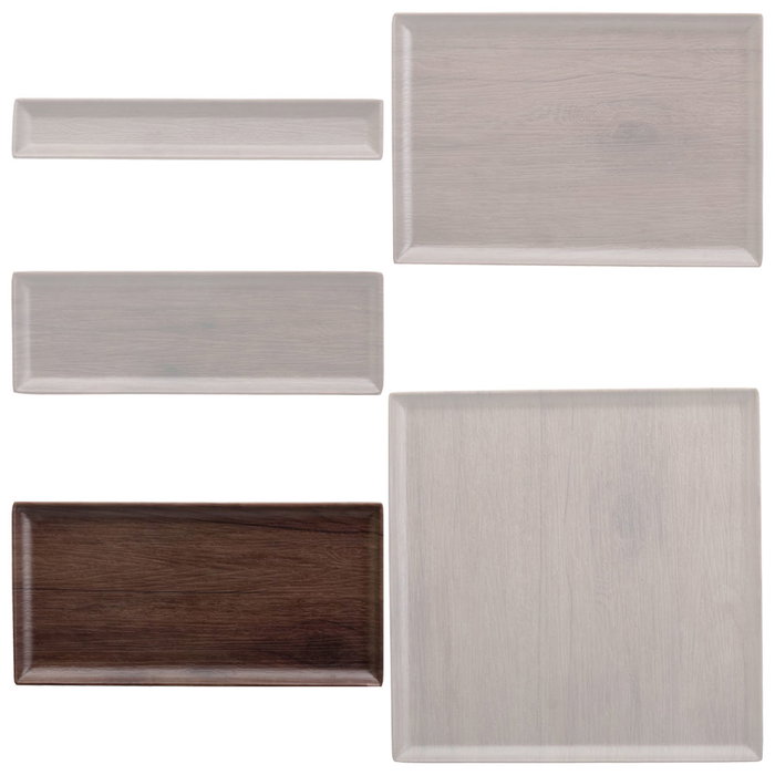 1946 Fuente Woody Baker Melamina 30x15 cm Libre de BPA Resistente a Temperaturas