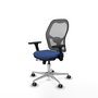 PIQUERAS Y CRESPO Silla de oficina Jorquera con mecanismo Sincro/Traslack, Azul marino y Gris