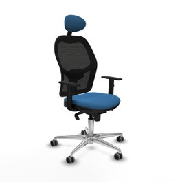 PIQUERAS Y CRESPO Silla de oficina Jorquera Azul claro y Negro