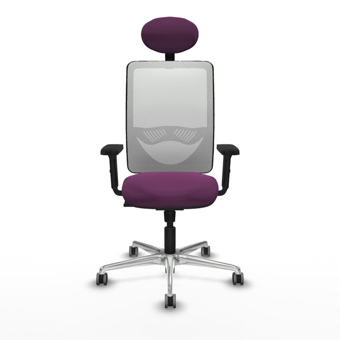 PIQUERAS Y CRESPO Silla de oficina Zulema Morado y Blanco