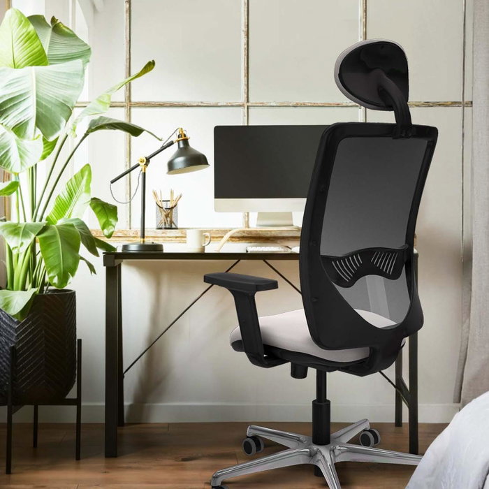 PIQUERAS Y CRESPO Silla de oficina Zulema Morado y Blanco