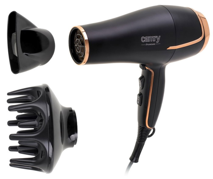 ADLER Secador de pelo 2200W con difusor y concentrador