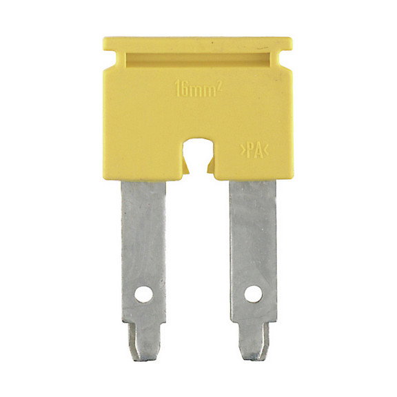 Weidmüller ZQV 16/2 Puente de conexión transversal amarillo Weidmüller ZQV 16/2 Puente de conexión transversal amarillo