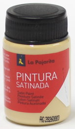LA PAJARITA Pack de 6 botes de pintura satinada Siena claro base látex 35 ml