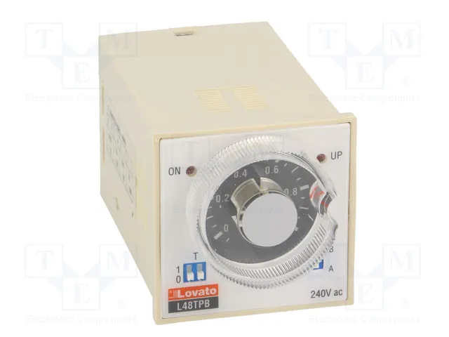 LOVATO ELECTRIC 31L48TPBM240 Relé de tiempo DPDT 24-240VAC LOVATO ELECTRIC 31L48TPBM240 Relé de tiempo DPDT 24-240VAC