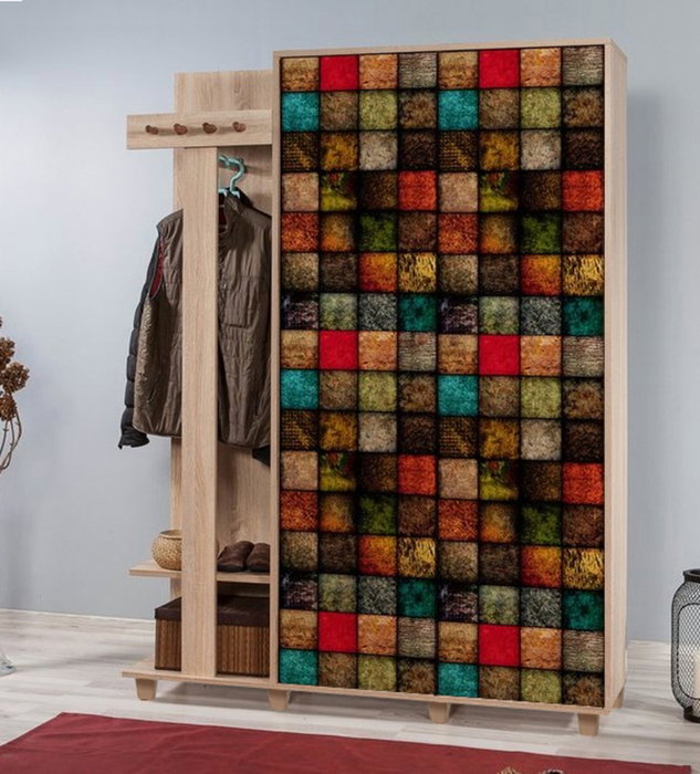 Hanah Home Perchero 135-723 Roble Sonoma 135x192x36 cm