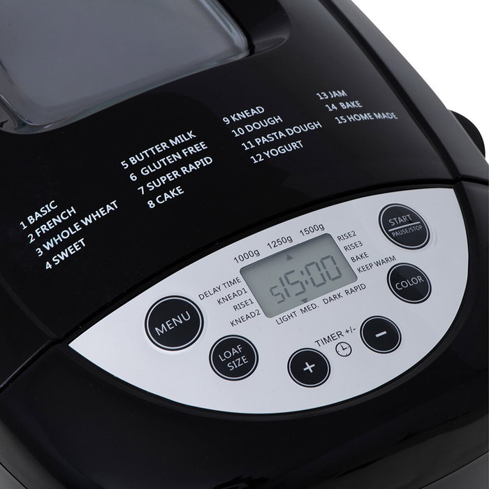 Mesko MS 6022 Panificadora de 850 W, Negro