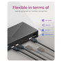 ICY BOX IB-DK2246AC Hybrid Docking Station Negra