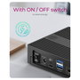 ICY BOX IB-DK2246AC Hybrid Docking Station Negra
