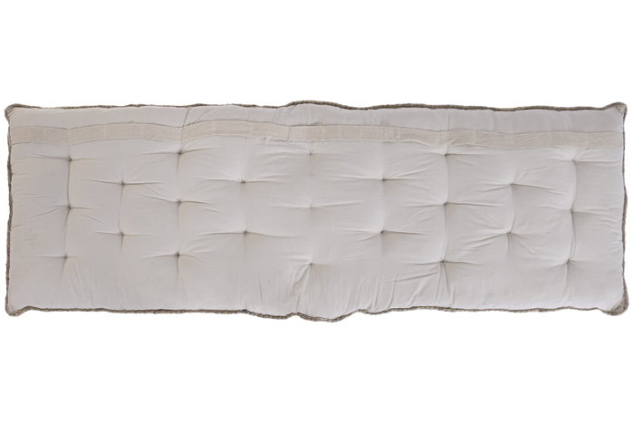 DKD Home Decor Cabecero de Cama Yute y Algodón Natural