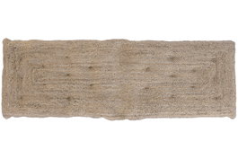 DKD Home Decor Cabecero de Cama Yute y Algodón Natural