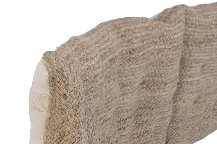 DKD Home Decor Cabecero de Cama Yute y Algodón Natural