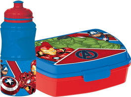 Set de Fiambrera y Bidón The Avengers CZ11275 380 ml 17 cm Plástico