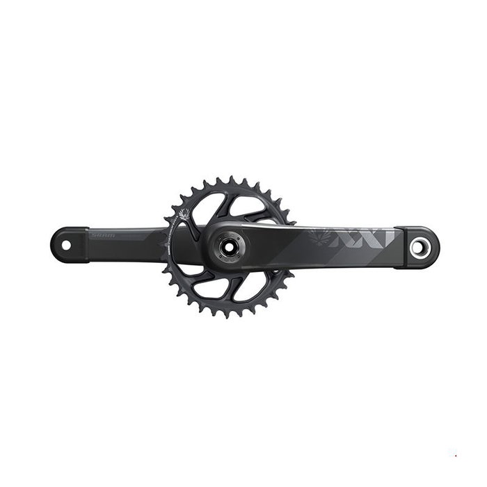SRAM XX1 Juego de bielas y plato carbono negro/gris 170mm 34 dientes 12 velocidades DUB BOOST SRAM XX1 Juego de bielas y plato carbono negro/gris 170mm 34 dientes 12 velocidades DUB BOOST