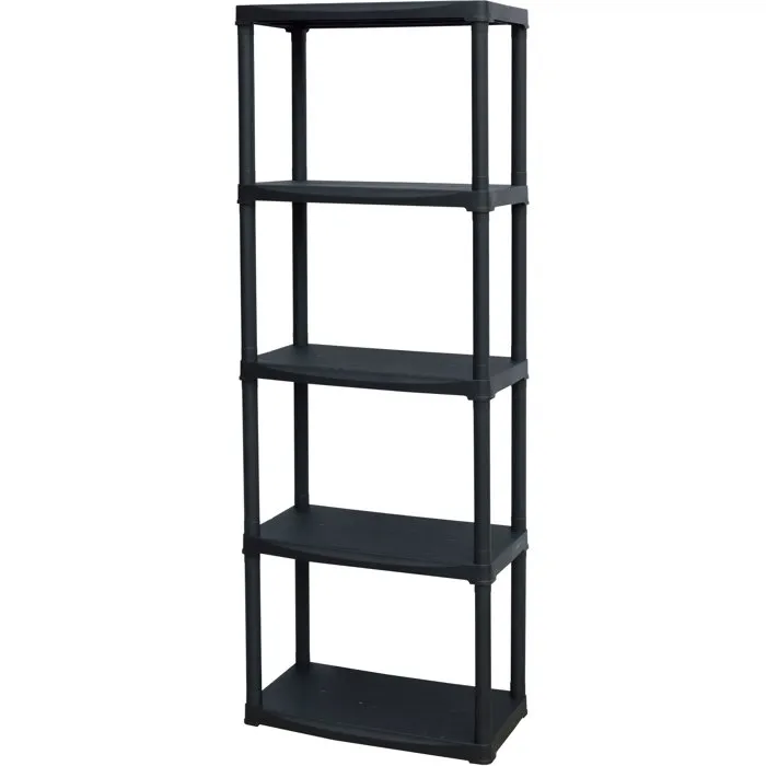 Art Plast Estantería línea Tempo con 5 estantes, Negro