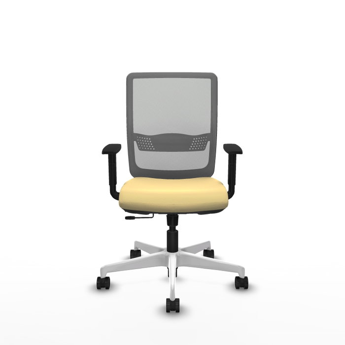PIQUERAS Y CRESPO Silla de oficina Haches Crema y Gris PIQUERAS Y CRESPO Silla de oficina Haches Crema y Gris