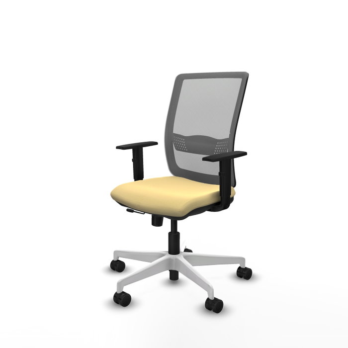 PIQUERAS Y CRESPO Silla de oficina Haches Crema y Gris PIQUERAS Y CRESPO Silla de oficina Haches Crema y Gris