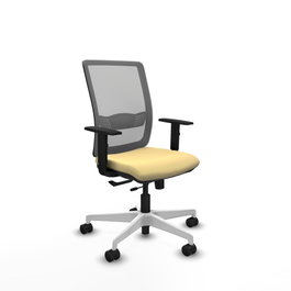 PIQUERAS Y CRESPO Silla de oficina Haches Crema y Gris