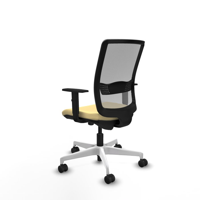 PIQUERAS Y CRESPO Silla de oficina Haches Crema y Gris PIQUERAS Y CRESPO Silla de oficina Haches Crema y Gris