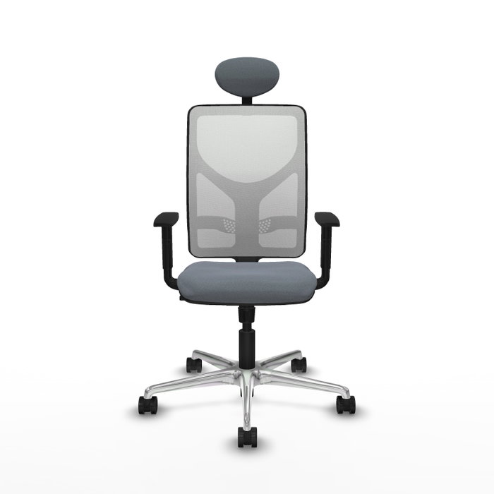 PIQUERAS Y CRESPO Silla de oficina Motilla con mecanismo Sincro, Gris y Blanco PIQUERAS Y CRESPO Silla de oficina Motilla con mecanismo Sincro, Gris y Blanco