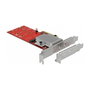 DeLOCK 90305 Tarjeta PCIe x8 a 2 x M.2 NVMe Interno, Chipset ASM2824, PCIe 3.0, Bajo Perfil, 32 Gbit/s, para Windows y Linux